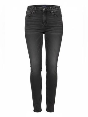 Judy Blue Tummy Control Mid Rise Faded Black Skinny - Size 7/28
